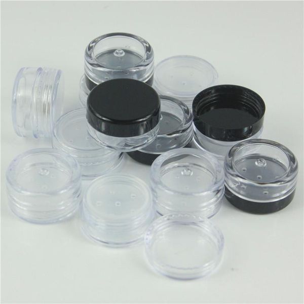 

storage bottles & jars 50pcs/lot 1g loose powder jar cosmetic with sifter cream containers