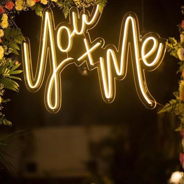 

other lighting bulbs & tubes ohanee neon sign led light you me custom name logo personalized decoration wall home decor birthday gift