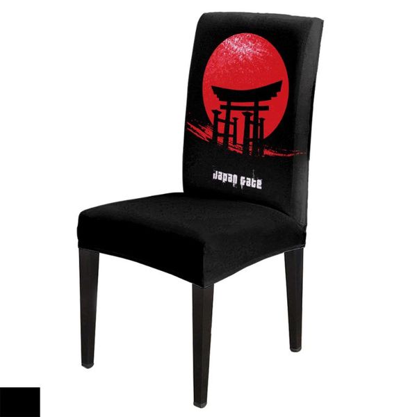 

chair covers japanese architecture silhouette spandex elastic dining slipcover removable kitchen seat case stretch cover banquet