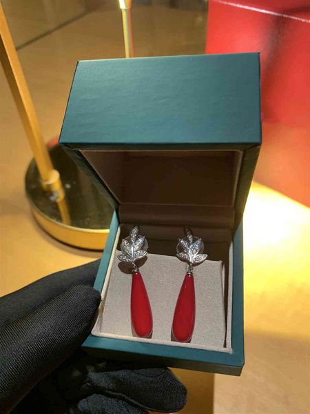 

stud earrings ka family c red pearl with s925 silver, Golden;silver