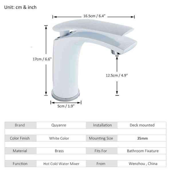 

bathroom sink faucets white black brass basin solid cold & water single handle tap fall tr3s