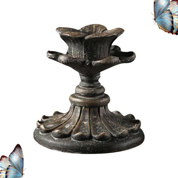 

1pc antique candlestick resin candle accessory french sconce nostalgic (type a) assorted color holders