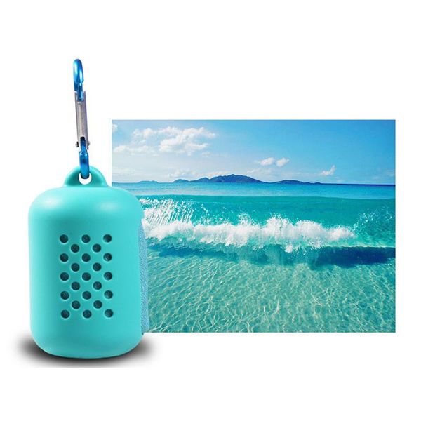 

towel portable sports with silicone case quick-drying cold feeling cooling ice running yoga outdoor travel