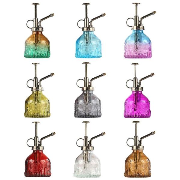 

watering equipments colorful retro glass spray for garden plants flower 200ml