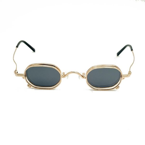

fashion sunglasses frames retro ultra small personality independent design glasses myopia optical four lens, Black