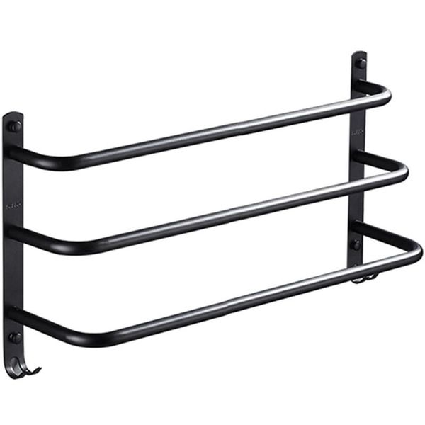 

towel racks creative black paint rack toilet three-layer bar 40cm bathroom hardware kit cardinal