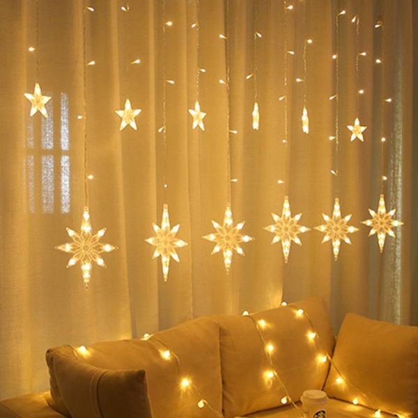 

strings 4.5m star led string light window curtain fairy christmas waterproof wedding party home decor indoor outdoor