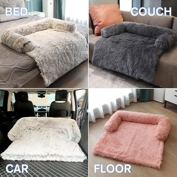 

kennels & pens removable pet dog mat sofa bed soft pad blanket cushion home washable rug warm cat for couches car floor protector