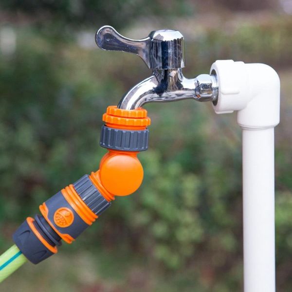 

watering equipments 2pcs /set 1/2 3/4 1 inch male thread connection quick connector rotatable water tap splitter control valve