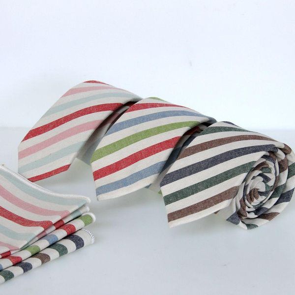 

6cm mens cotton tie striped narrow ties for men's wedding dress female skinny necktie gravatas para homens custom logo bow, Black;gray