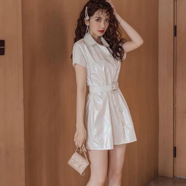 

comfortable fashionable, high-quality female dress white arrival summer beach shining mini track, Black;gray
