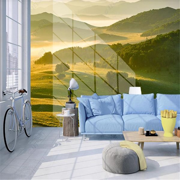 

prairie mountains wallpaper 3d for living room natural scenery tv background mural wall paper home decor bedroom wallpapers