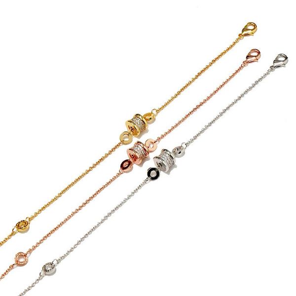 

charm bracelets brand european and american -selling jewelry fashion bracelets, exquisitely inlaid stones, mini waist shape, gifts for lover, Golden;silver
