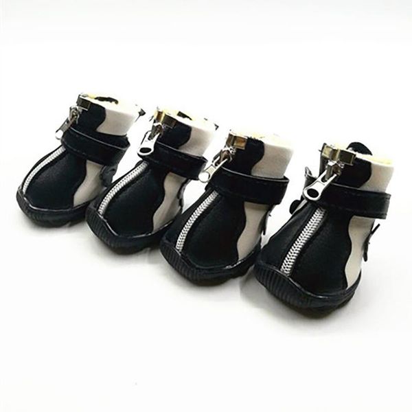 

dog apparel fashionable design soft pu leather puppies pet shoes sport casual anti-slip boots sneaker supplies