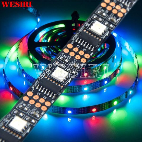 

strips 5m ws2801 addressable led strip rgb tv back light 160leds dc5v