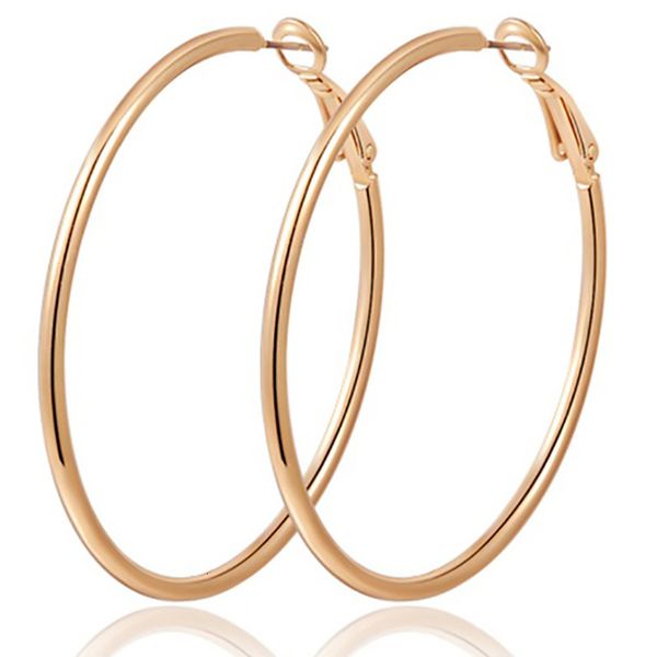 

c-shaped large circle earrings simple female fashion exaggerated geometric, Golden