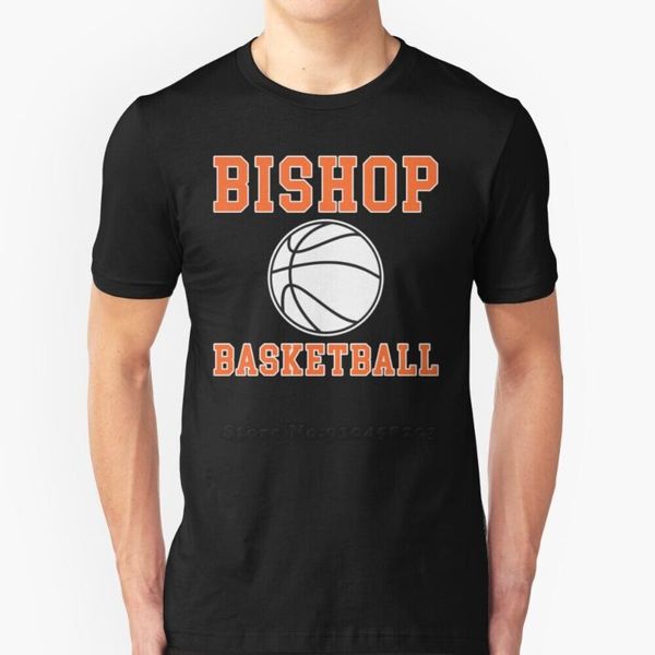 

men's t-shirts bishop basketball t shirt summer fashion casual cotton round neck hayes high school, White;black