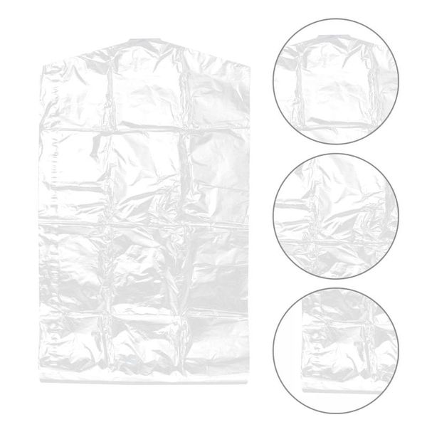 

clothing & wardrobe storage 50pcs 60x90cm clothes dust cover clear plastic garment bags disposable for home shop outdoor