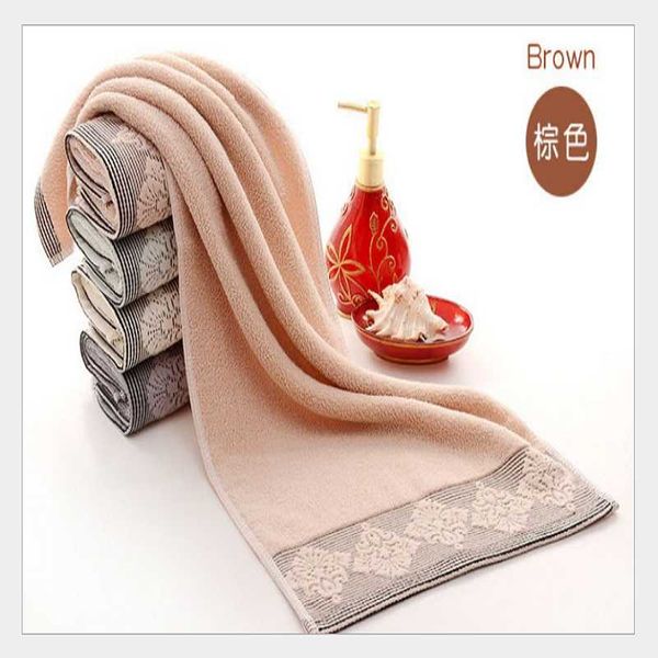 

towel pure cotton thick plain fabric soft absorbent couple face