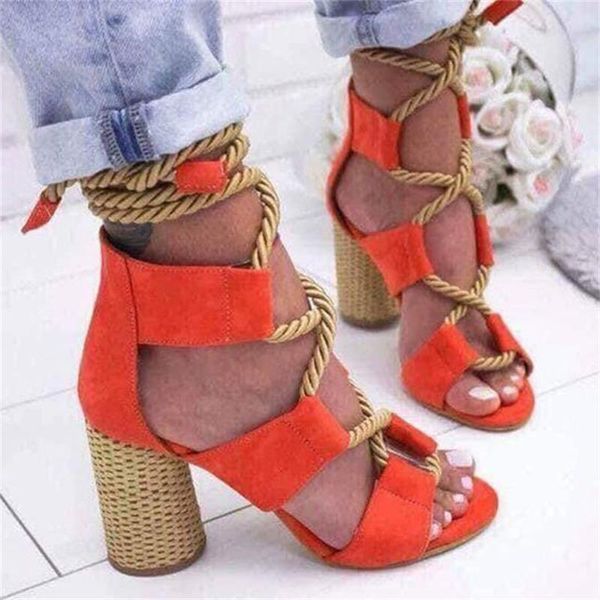 

dress shoes women cross-tied sandals 2021 summer multi-color casual dance party beach high-heeled bohemia gladiator mnb6, Black