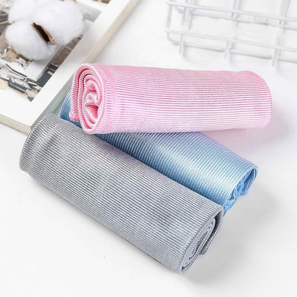 

cleaning cloths towel no trace 1pc rag mirror cloth scouring pad lint glass