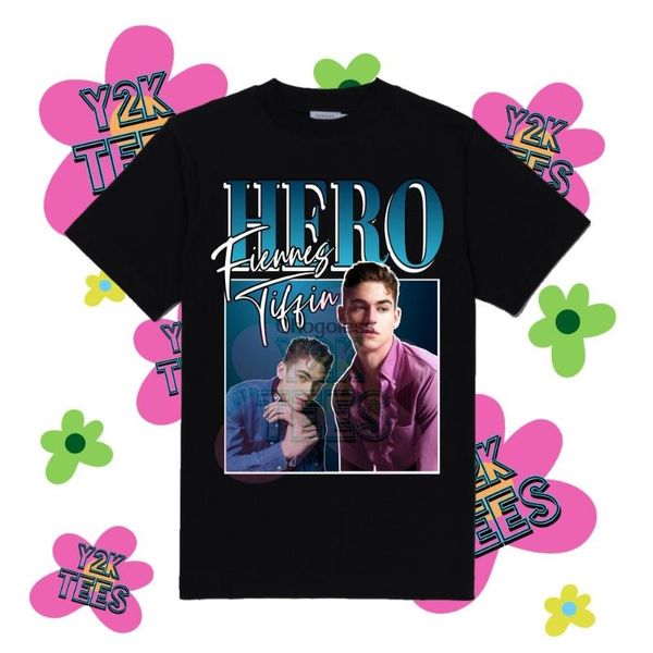 

men's t-shirts hero fiennes tiffin 90s graphic tee, White;black