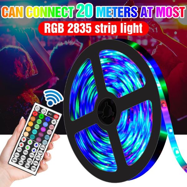 

ribbon led light strip rgb lamp tape dc12v flexible colorful lights 5m 10m 15m 20m tv backlight bedroom wall decoration strips