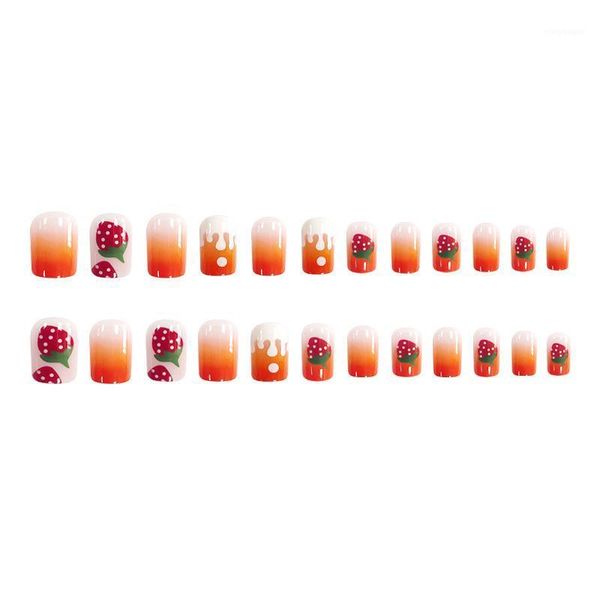 

false nails artificial fake short fingernails nail full cover art salon diy for women t6 kits1