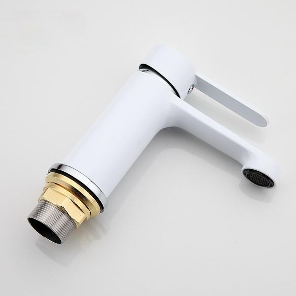 

bathroom sink faucets 2021faucet modern white basin brass tap deck mounted wash mixer water taps