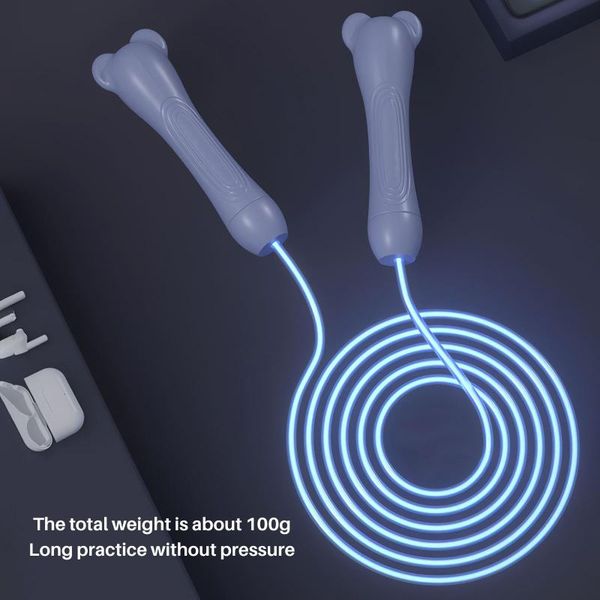 

jump ropes 2.8m adjustable night glowing skipping rope luminous up sports supplies outdoor training light led fitness exerc