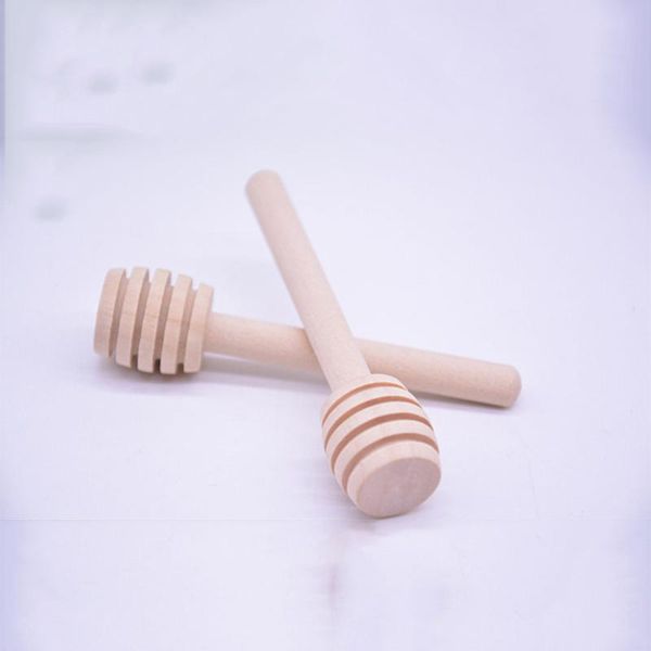

spoons 30pcs mini wooden honey dipper sticks portable for jar dispense drizzle and wedding party favors