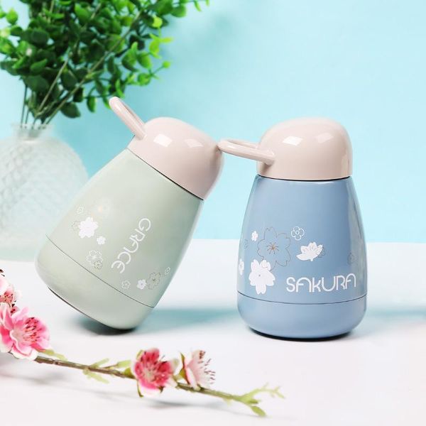 

water bottles 300ml mini cute coffee mugs couple gifts cups home milk tea cup stainless steel vacuum flasks office bottle travel tumbler