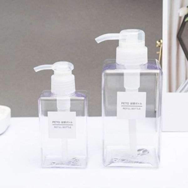 

liquid soap dispenser portable foam bottle empty pump clear lotion shampoo koop refillable bottles 1pcs