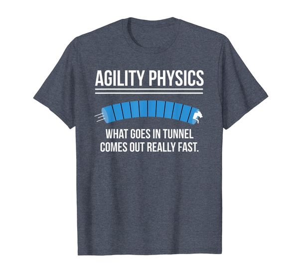 

funny dog agility physics definition trainer handler tshirt, White;black