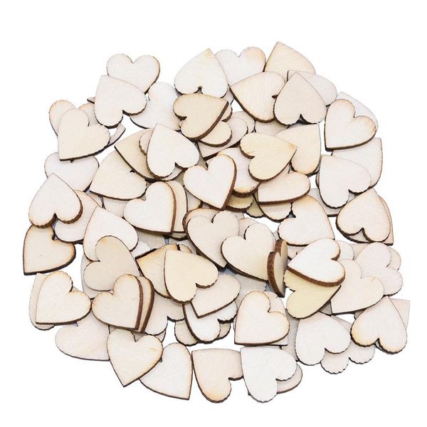 

party decoration wood slices heart love blank unfinished discs natural crafts diy wedding ornaments home room embellishments