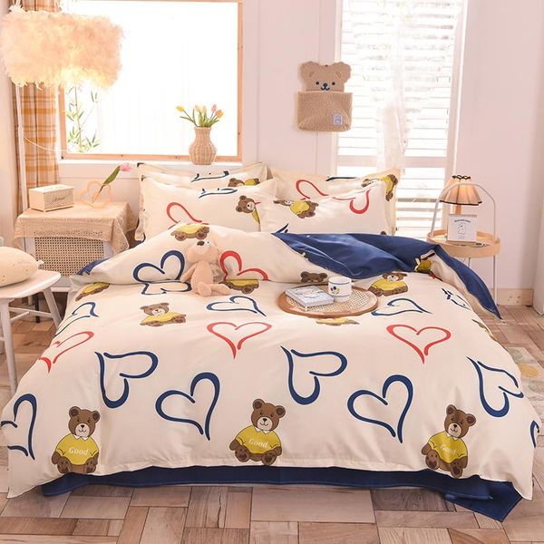 

bedding sets caring world set pillowcase duvet cover single double  king 220x240 size bedclothes quilt bed sheet