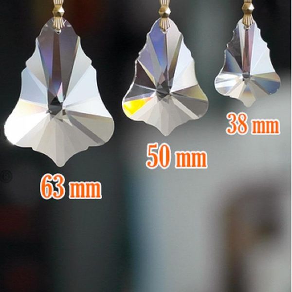 

chandelier crystal 20 pieces/lot, length 38mm christmas tree wedding decoration prism pendants for or home decor