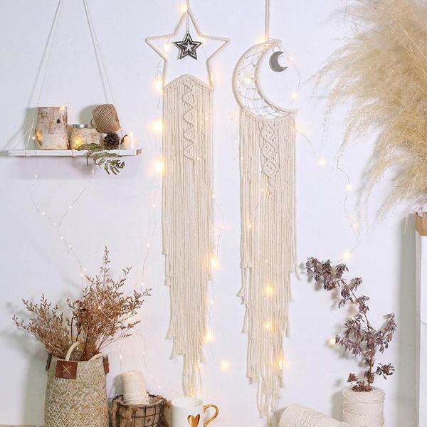 

decorative objects & figurines macrame wall hanging boho decor tapestry woven room decoration apartment bedroom living baby nursery gift
