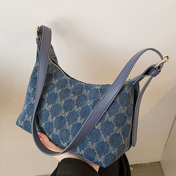 

vintage shoulder bags for women 2021 canvas casual crossbody bag small armpit female handbag lady satchels