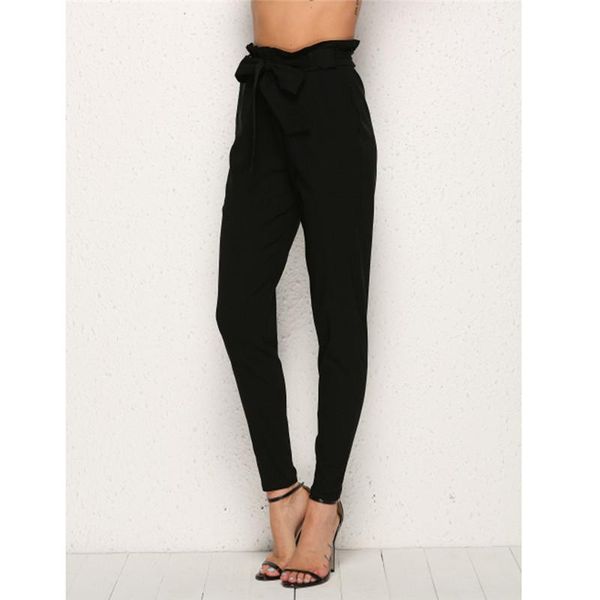 

women's pants & capris 2021 fashion woman women cargo high waist solid color loose trousers streetwear feminina, Black;white