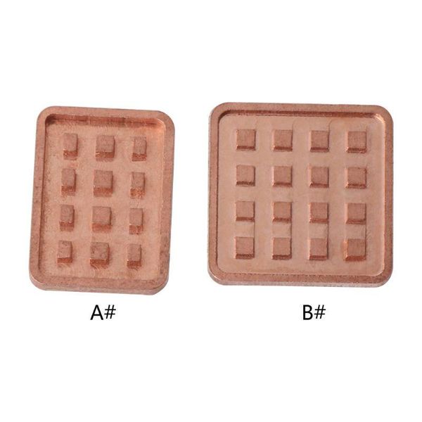 

fans & coolings 5pcs copper heat sink adhesive back heatsink cooler for vga gpu miniature radiator ddr3 ram memory ic chipset cooling