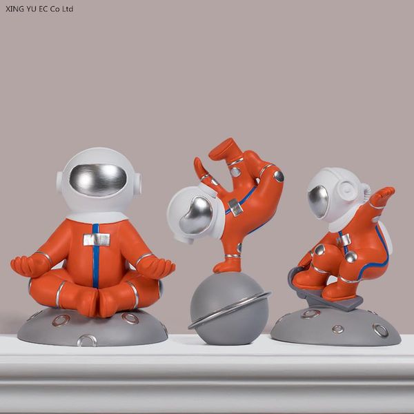 

decorative objects & figurines creative spaceman astronaut statue modern home decoration accessories children's room desk resin crafts