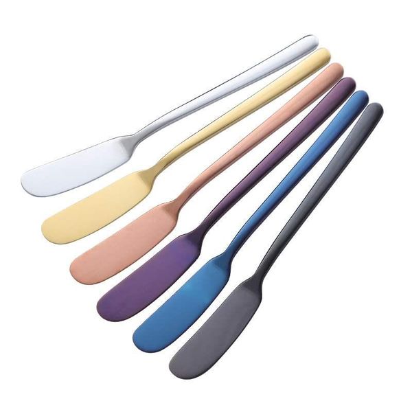 

dinnerware sets butter knife stainless steel cheese slicer sandwich spreading cutlery breakfast dessert cream cake tableware talheres