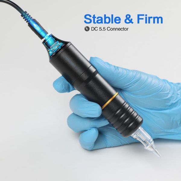

solong tattoo hybrid pen rotary machine needle cartridges with dc5.5 jack em1081