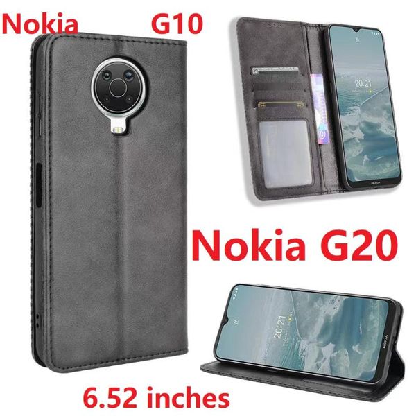 

cell phone pouches 2021 wallet pu leather for nokia g10 g20 case magnetic book stand flip card protective cover