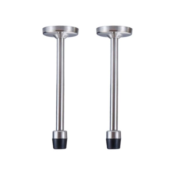 

door catches & closers 2pcs stainless steel ser cylindrical shield practical floor knob ssilver