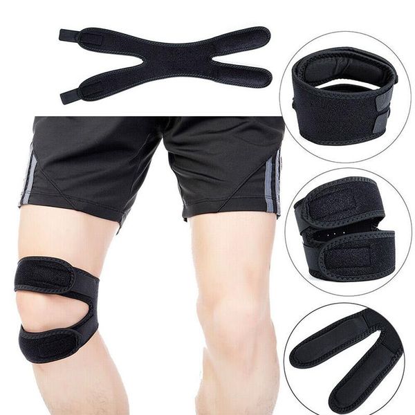 

elbow & knee pads brace patella protector adjustable breathable support pad for sport cycling xd88, Black;gray