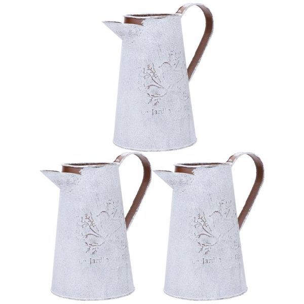 

gift wrap 3pcs flower bucket iron home adornment dried flowers storage