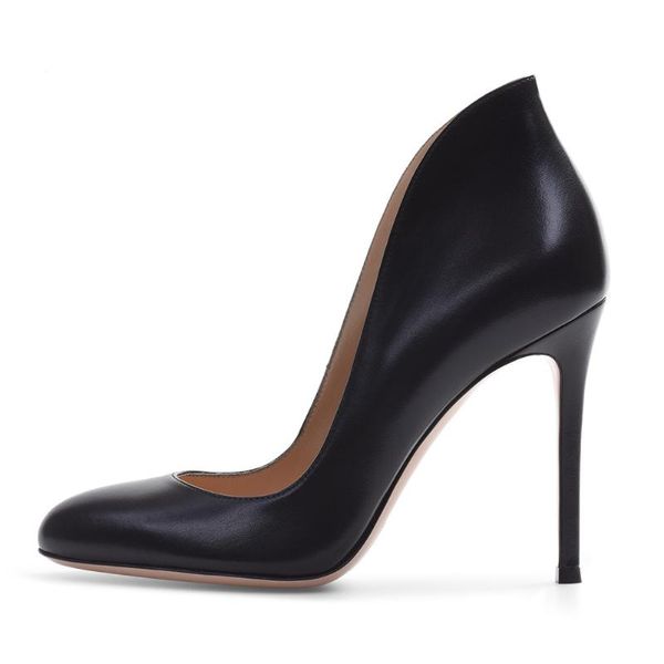 

dress shoes stunning2021 round large size head high heel banquet women's chengdu straight fashion style, Black