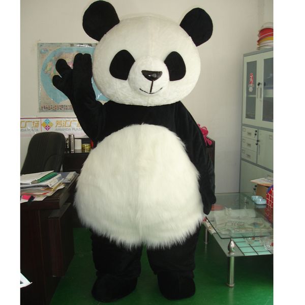 MaskottchenkostümePanda-Maskottchenkostüm Chinesischer Anzug Werbung Partyspiel Kleid Outfit Karneval Weihnachten Ostern Erwachsene Größe Halloween Weihnachtsanzeige